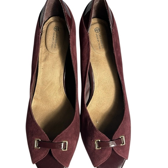 GianiI Bernini Valii Suede Peep Toe Classic Pumps Sz 11 - Picture 4 of 11